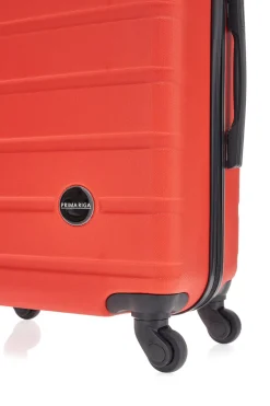 Trolley rigido rosso piccolo con 4 ruote PRIMA RIGA 140/P