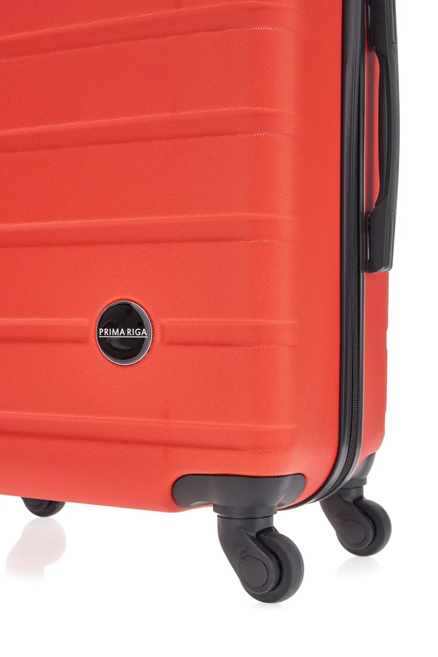 Trolley rigido rosso piccolo con 4 ruote PRIMA RIGA 140/P
