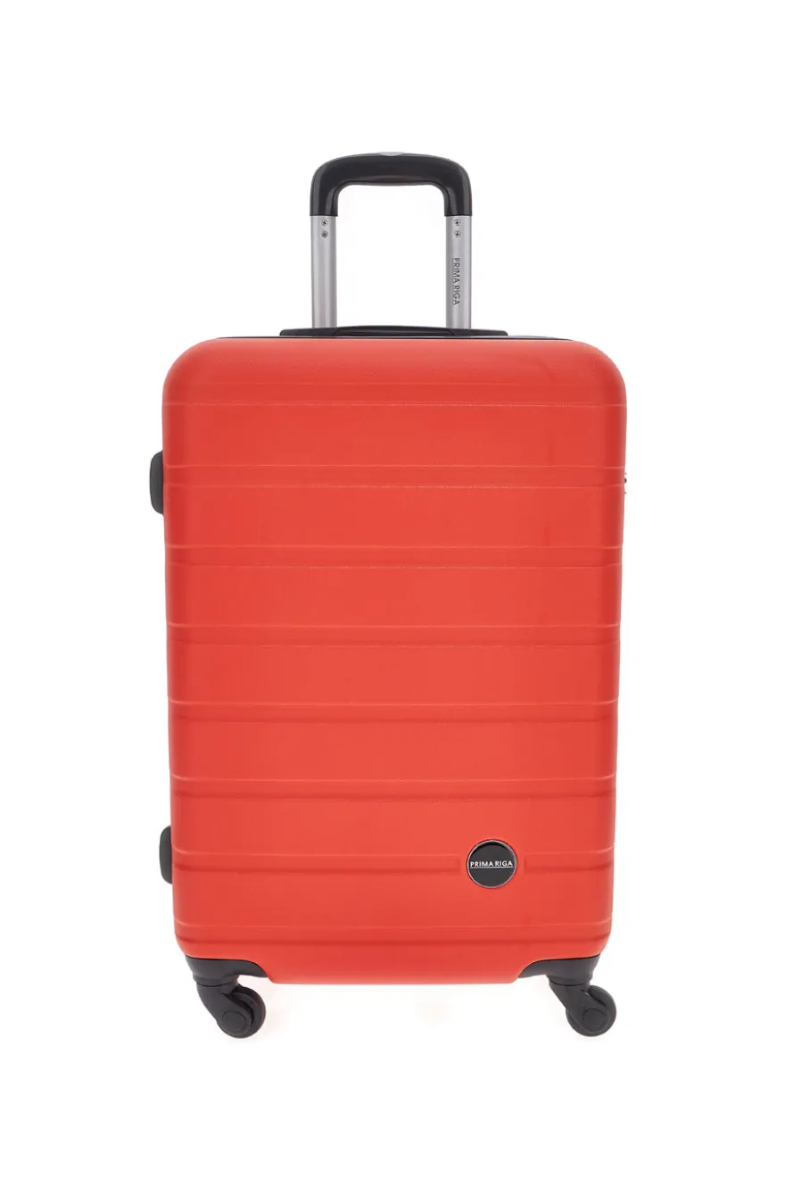 Trolley rigido rosso piccolo con 4 ruote PRIMA RIGA 140/P
