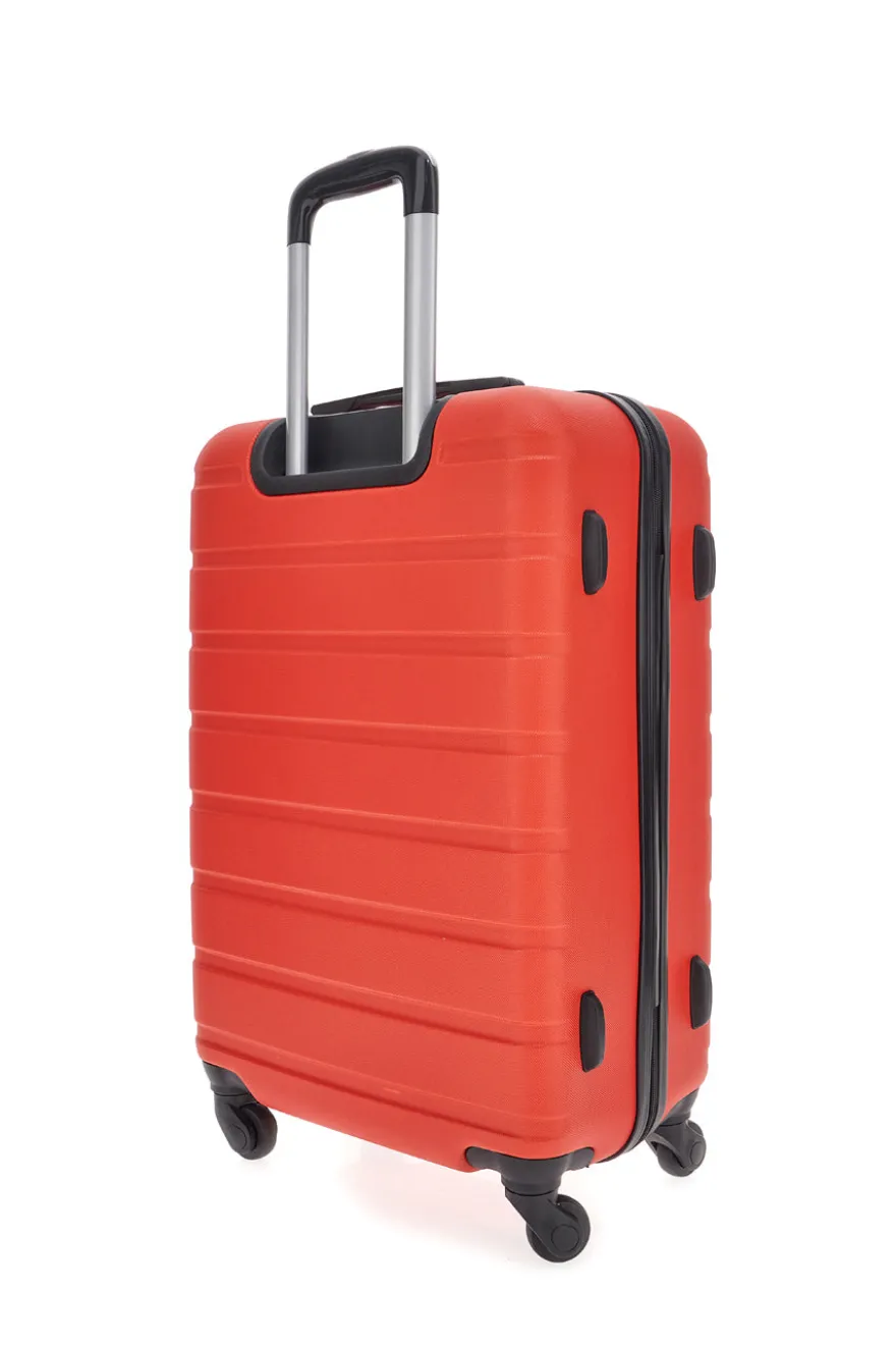 Trolley rigido rosso piccolo con 4 ruote PRIMA RIGA 140/P