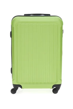 Trolley rigido verde chiaro con chiusura TSA Indigeno 139/M