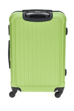 Trolley rigido verde chiaro con chiusura TSA Indigeno 139/M