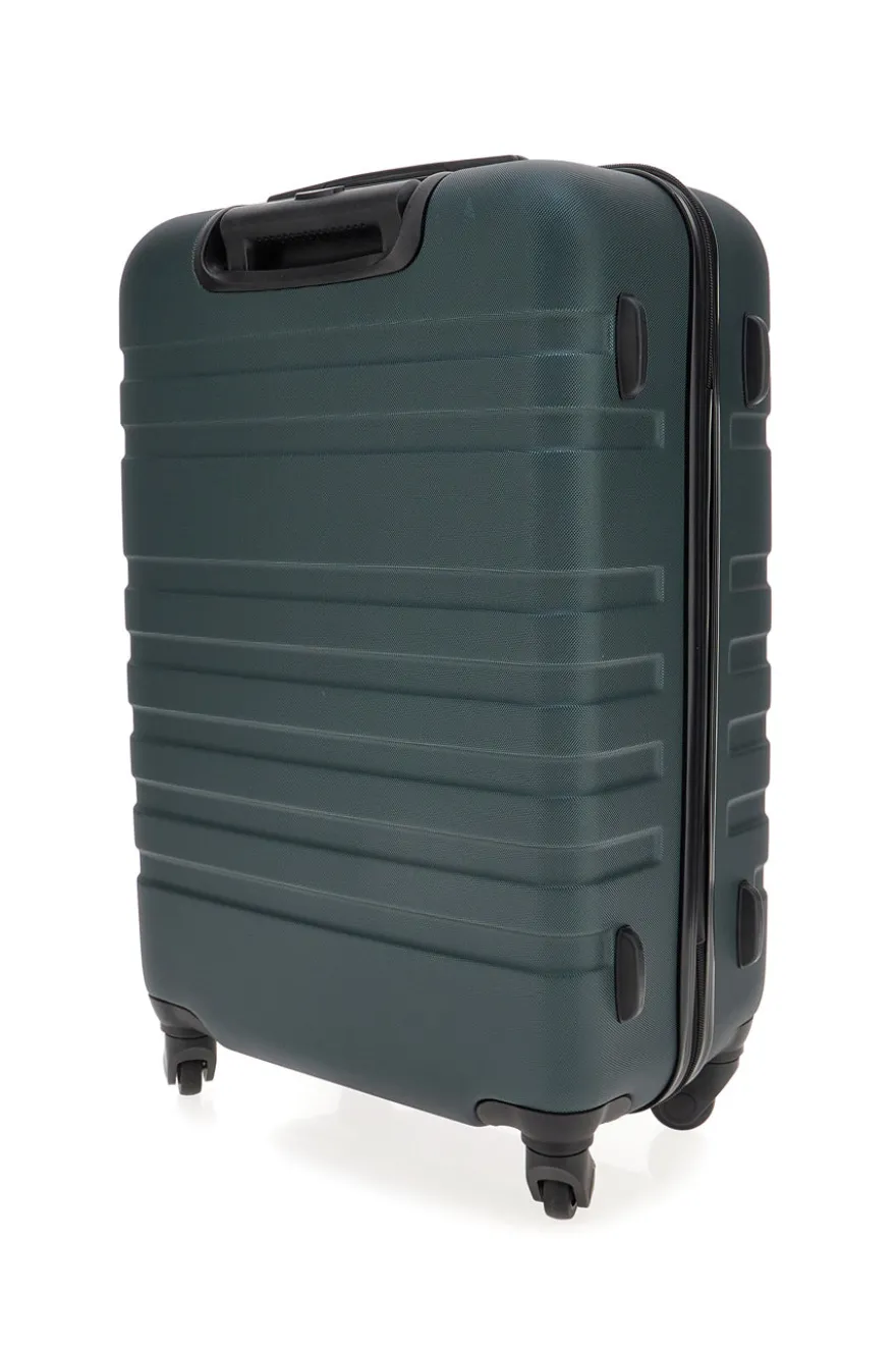 Trolley rigido verde petrolio grande con chiusura TSA Indigeno Metropolitano 178/G