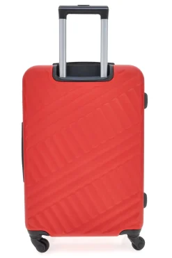 Trolley rosso rigido con ruote piroettanti Prima Riga PR162/P