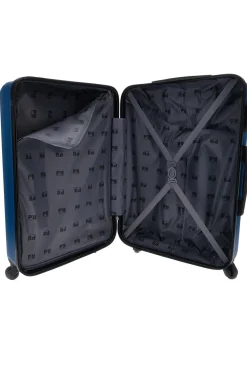 Trolley Valigia media royal blu Prima Riga PR171M