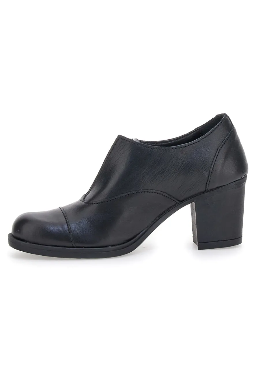 Tronchetto nero in vera pelle Made in Italy PITTARELLO ELITE 108