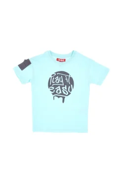 T-Shirt Azzurra Con Taschino Pitt Kids PT-K-T-7018