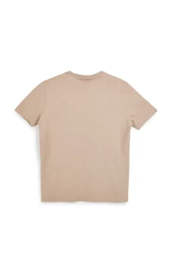 T-shirt beige con taschino a contrasto Sevenoaks NBY698