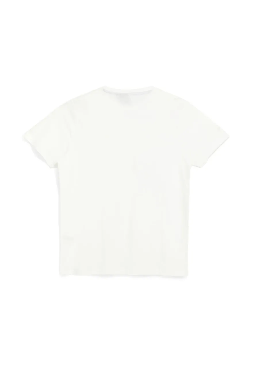 T-shirt bianca 100% cotone U.s. grand polo US61601M