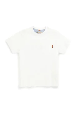 T-shirt bianca a maniche corte con taschino No limits MATS041S24