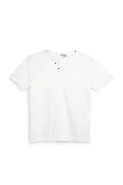 T-shirt bianca con bottoni Sevenoaks NBY1343