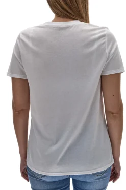 T-Shirt Bianca Con Strass Arcobaleno Skechers TS40