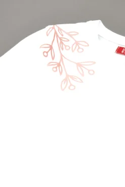 T-Shirt Bianche a Maniche Lunghe Stampata Pitt Kids PT-G-T-05054