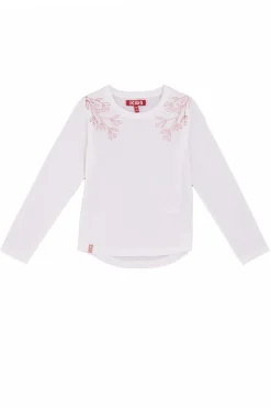 T-Shirt Bianche a Maniche Lunghe Stampata Pitt Kids PT-G-T-05054