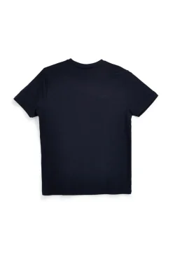 T-shirt blu con stampa logo U.s.grand polo US61612M