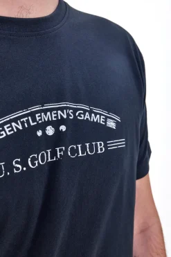T-Shirt Blu Mezza Manica US Golf Club 1352