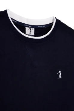 T-shirt Blu navy con logo Us golf TS1053