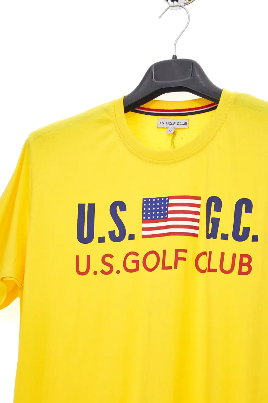 T-Shirt Gialla US Golf Club 1202