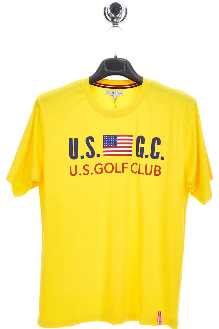 T-Shirt Gialla US Golf Club 1202