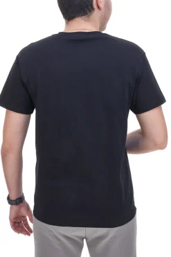 T-Shirt Girocollo Nera con Logo sul Cuore ABARTH AH24SS054