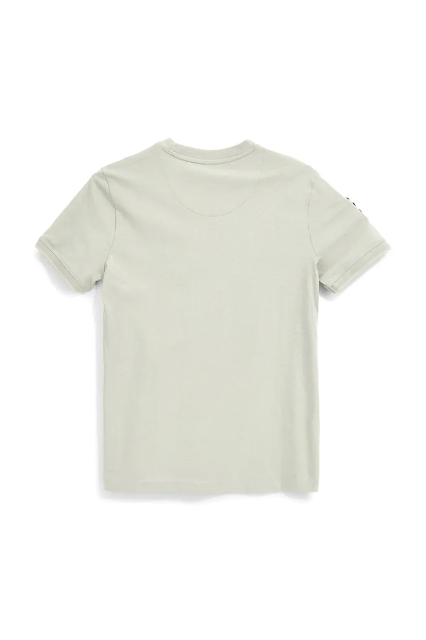 T-shirt Grigia con stampa frontale e patch sulla manica Us golf TS2607