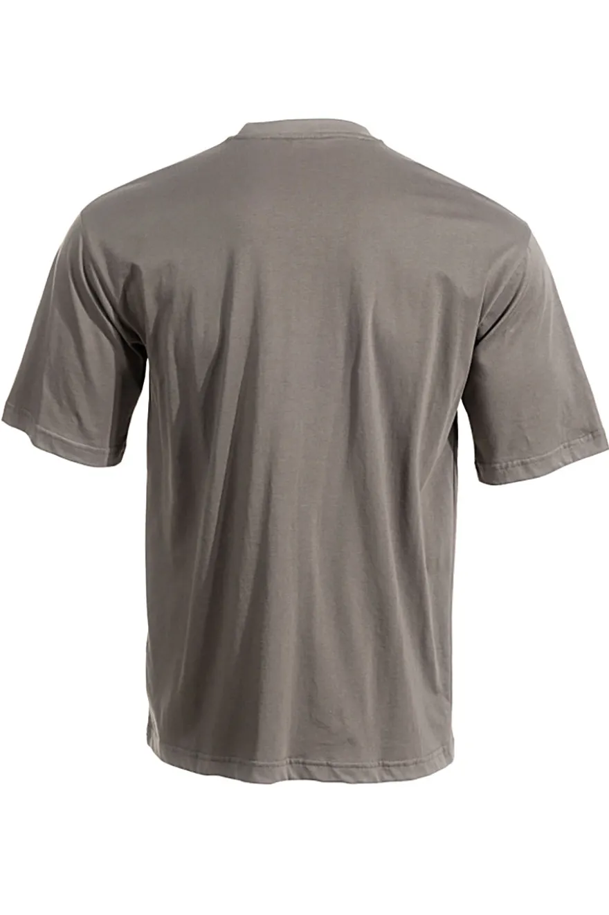 T-shirt grigia in cotone con logo gommato Joma Step short sleeve