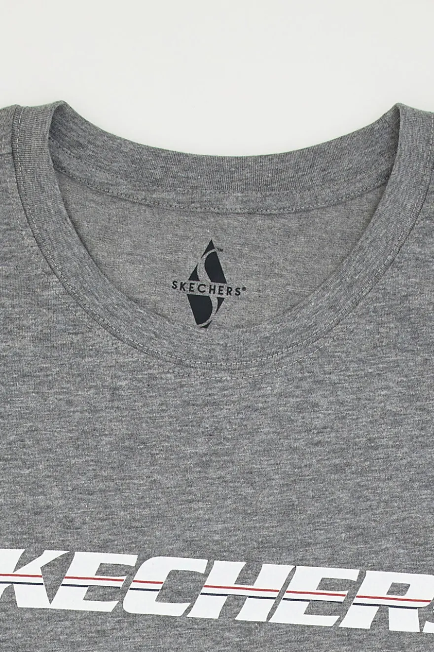T-Shirt Grigia Skechers Strikethrough Tee