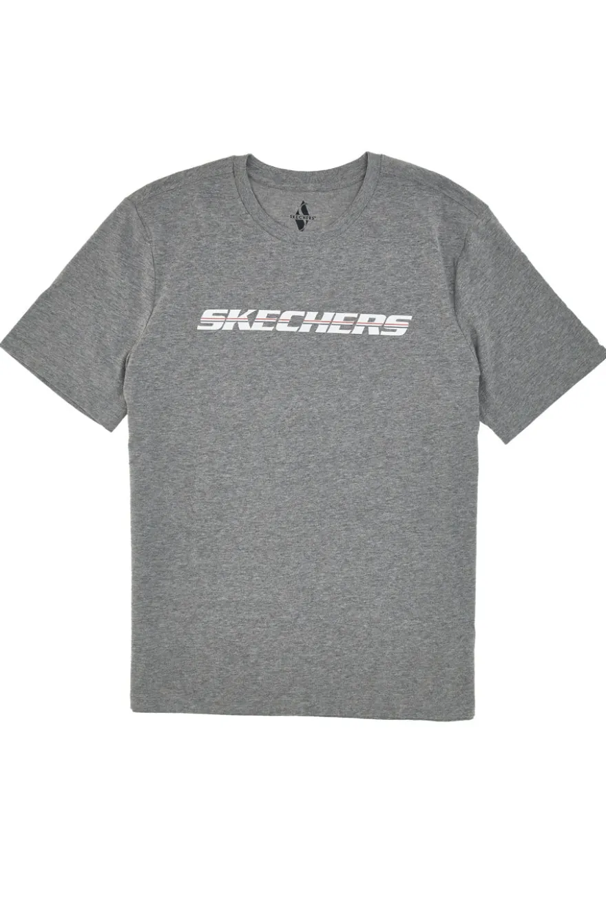 T-Shirt Grigia Skechers Strikethrough Tee