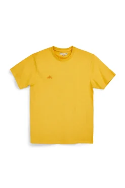 T-shirt in cotone gialla con logo Pittarello Tierra pt-m-t-9067