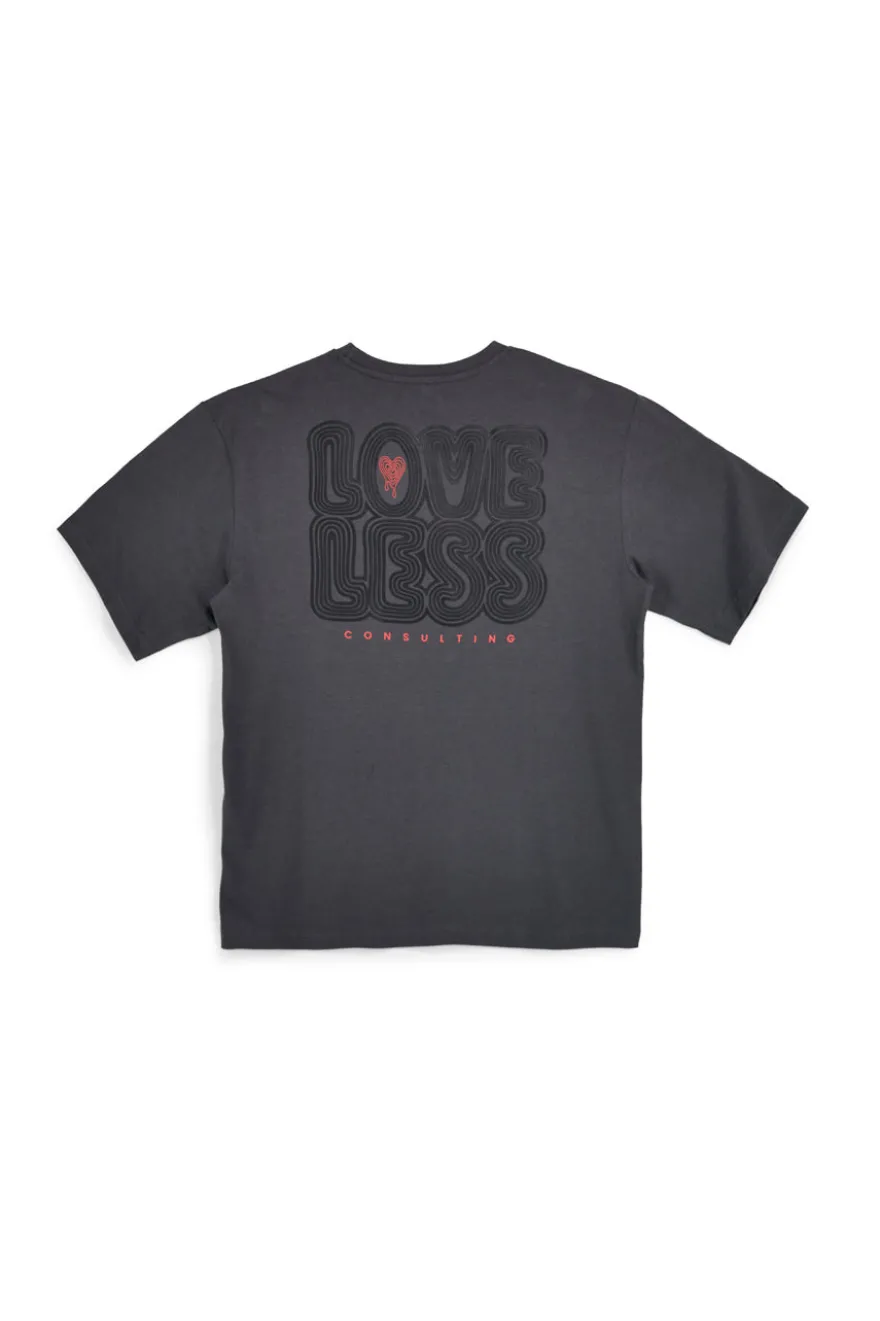 T-shirt in cotone grigia con stampa grafica Boardman Alpha pt-m-t-9064
