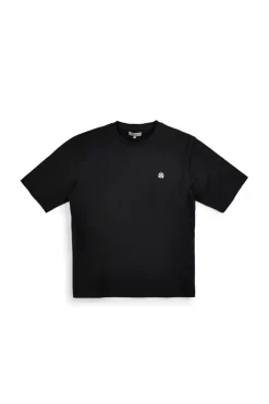T-shirt in cotone nera con stampa grafica Boardman Alpha pt-m-t-9074