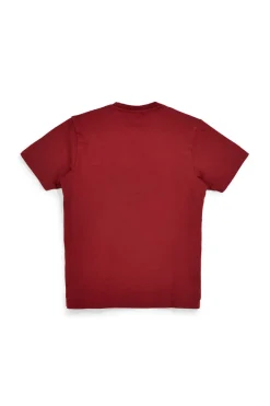 T-shirt in cotone rossa con logo Pittarello Tierra pt-m-t-9069