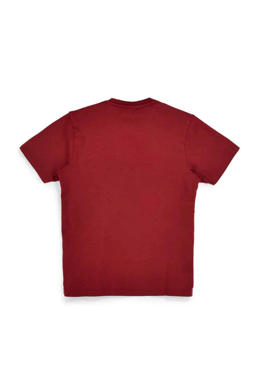 T-shirt in cotone rossa con logo Pittarello Tierra pt-m-t-9069
