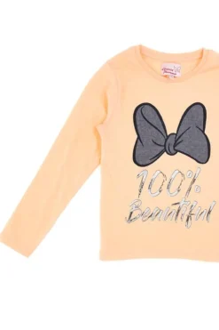T-Shirt Manica Lunga Grazie Mamma 2071 Salmone