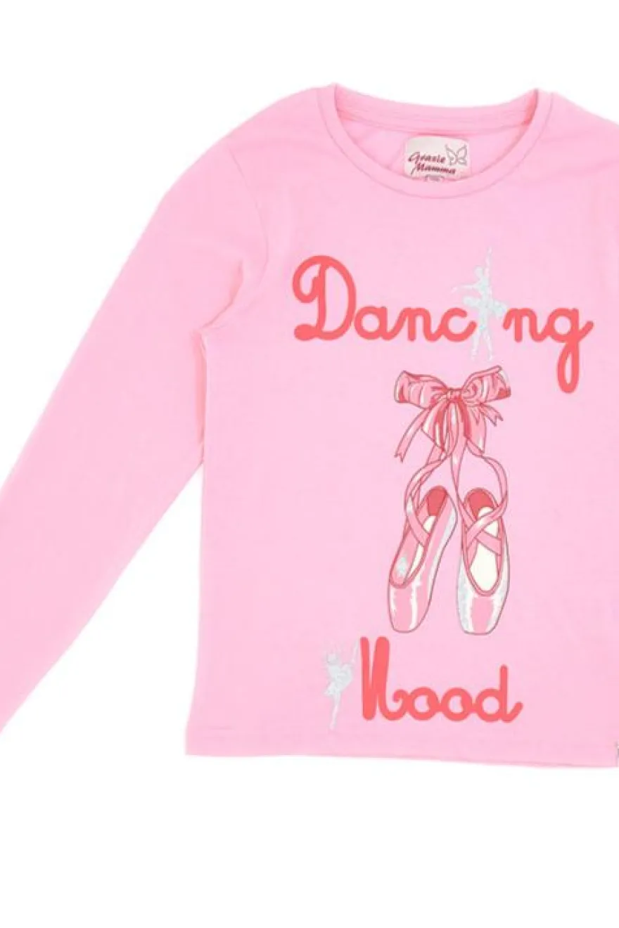 T-Shirt Manica Lunga Grazie Mamma 2003 Rosa