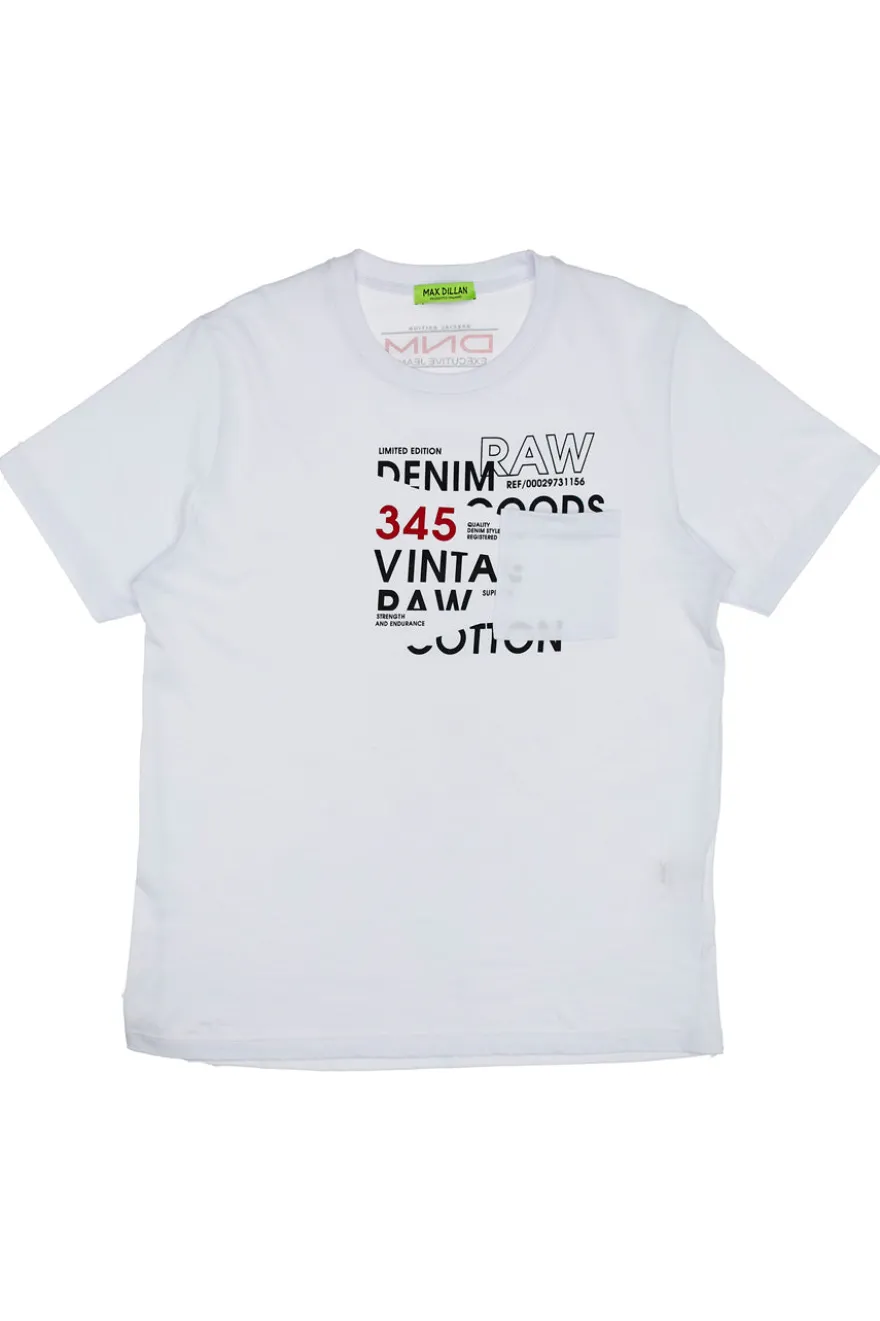 T-Shirt Max Dillan Man081 Bianca