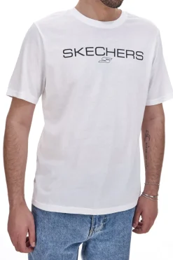 T-Shirt Mezza Manica Bianca Skechers Performance Tee
