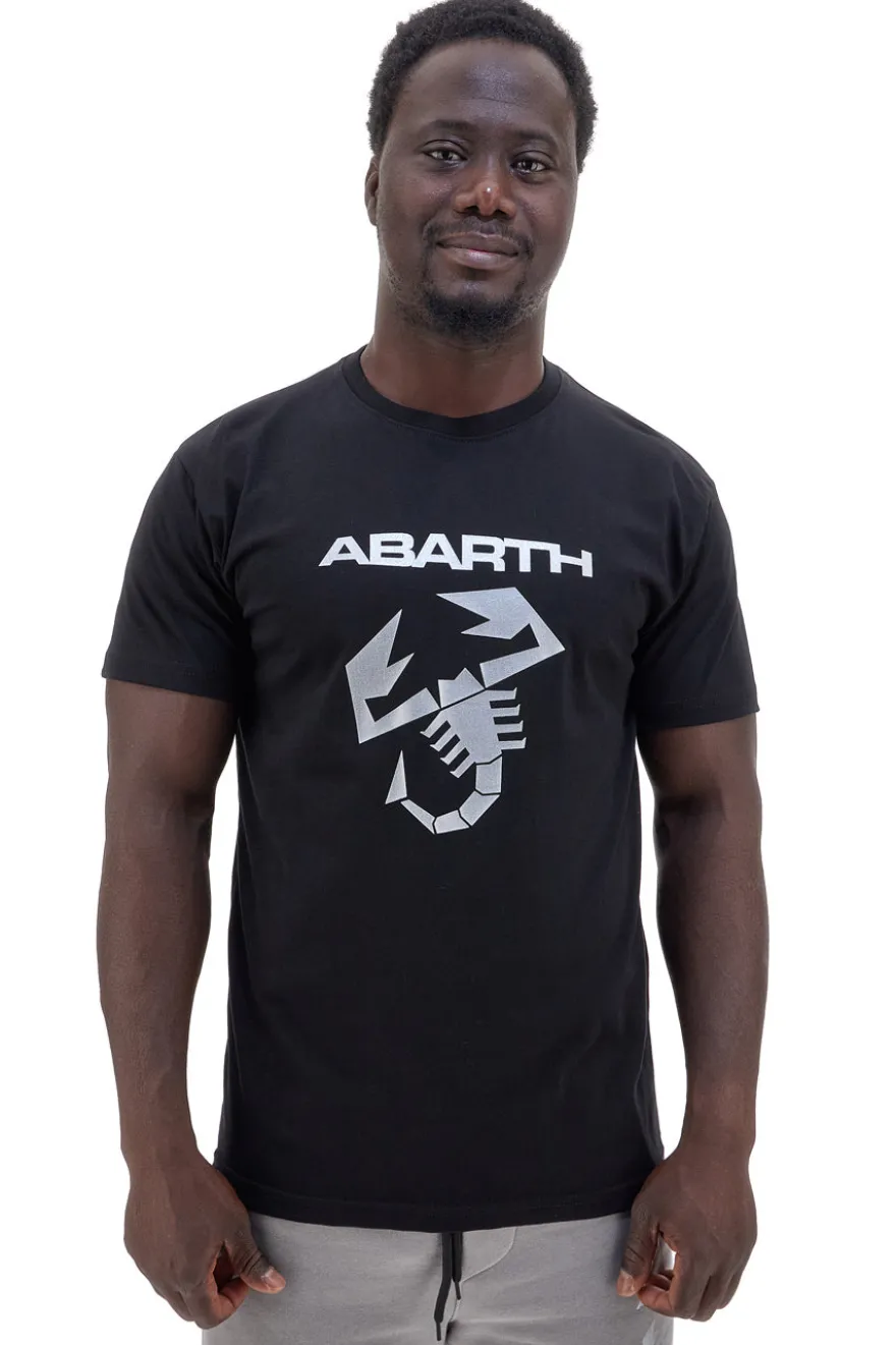 T-shirt nera con logo scorpione Abarth AH023TEA