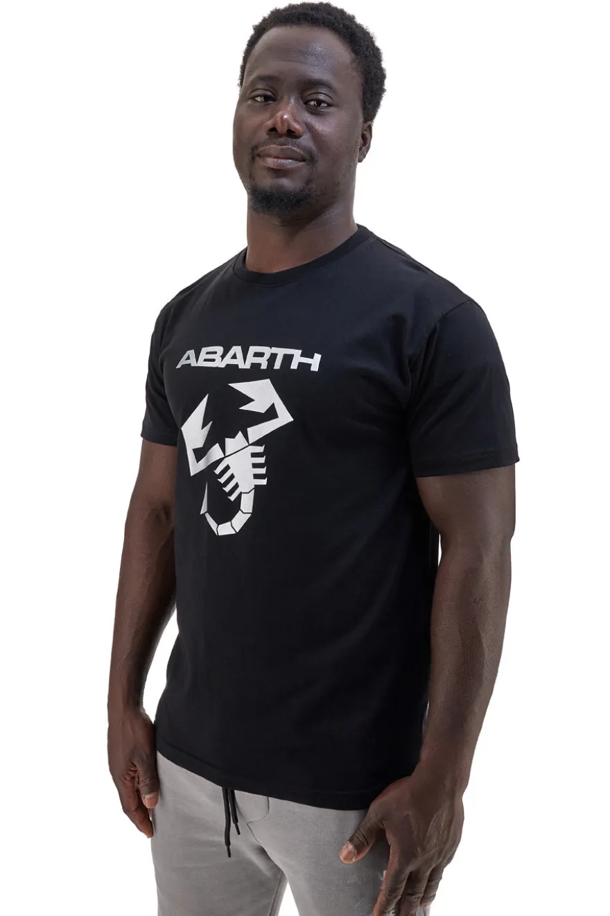 T-shirt nera con logo scorpione Abarth AH023TEA