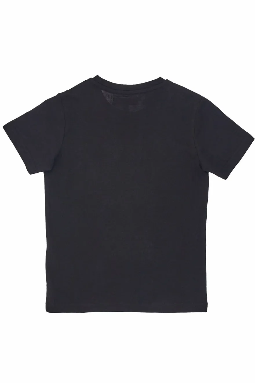 T-Shirt Nera Con Stampa Lampo Pitt Kids PT-B-T-05038