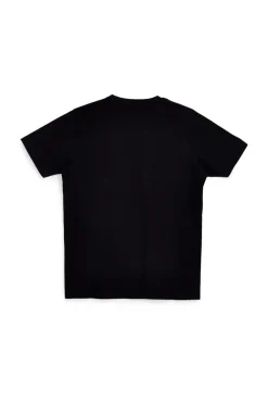 T-shirt nera con stampa logo Abarth AH017TE
