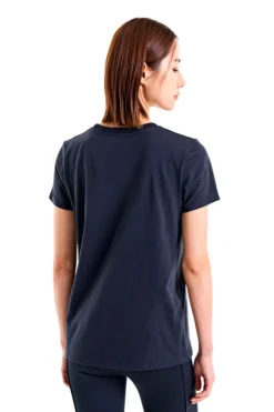 T-Shirt Nera Girocollo con Logo Bianco sul Petto UNDER ARMOUR RIVAL LOGO SS