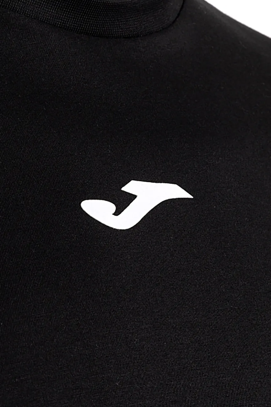 T-shirt nera in cotone con logo gommato Joma Short Sleeve T-Shirt