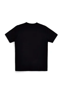 T-shirt nera in cotone con logo Abarth 01