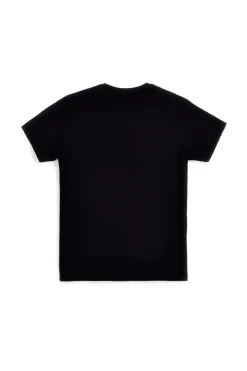 T-shirt nera in cotone con stampa sul petto Abarth AH26SS056