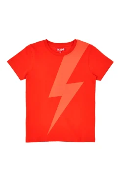 T-Shirt Rossa con Lampo Stampato Pitt Kids PT-B-T-05029