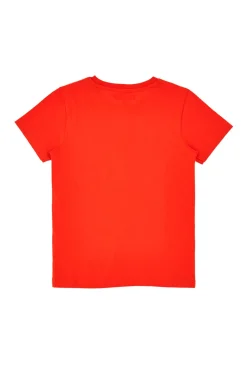 T-Shirt Rossa con Lampo Stampato Pitt Kids PT-B-T-05029
