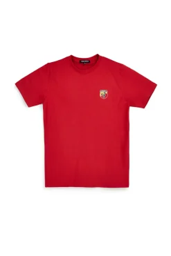 T-shirt rossa in cotone made in Italy Abarth 01