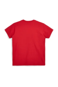 T-shirt rosso in cotone con stampa sul petto Abarth AH26SS056