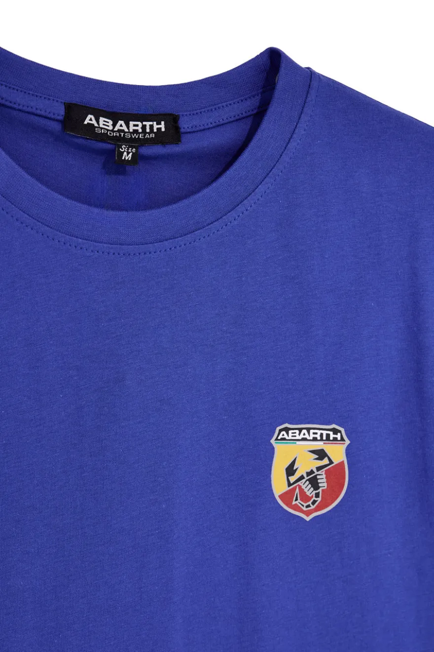 T-shirt royal con logo ricamato Abarth ABARTH01